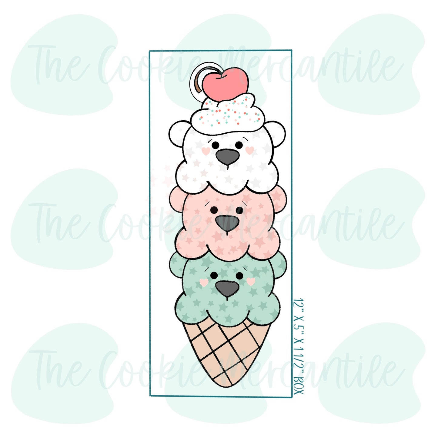 Build A Beary Sweet Ice Cream Cone Set - Cookie Cutter