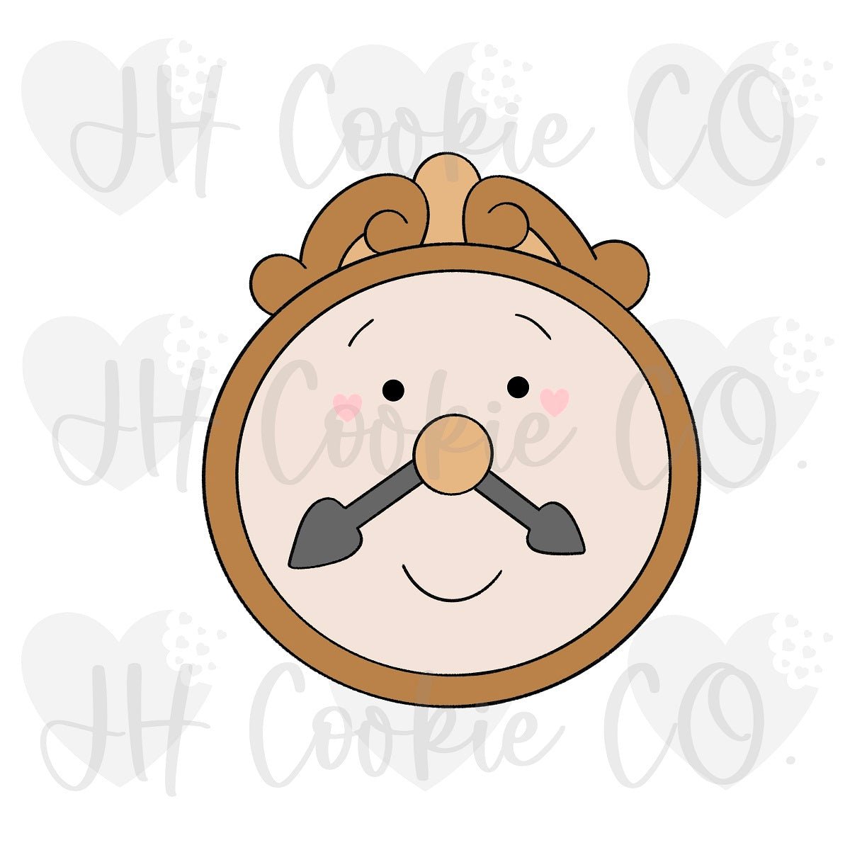 Beauty and Beast Clock Face 2023 - Cookie Cutter