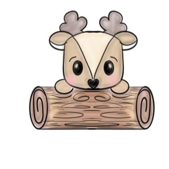deer log plaque cookie cutter