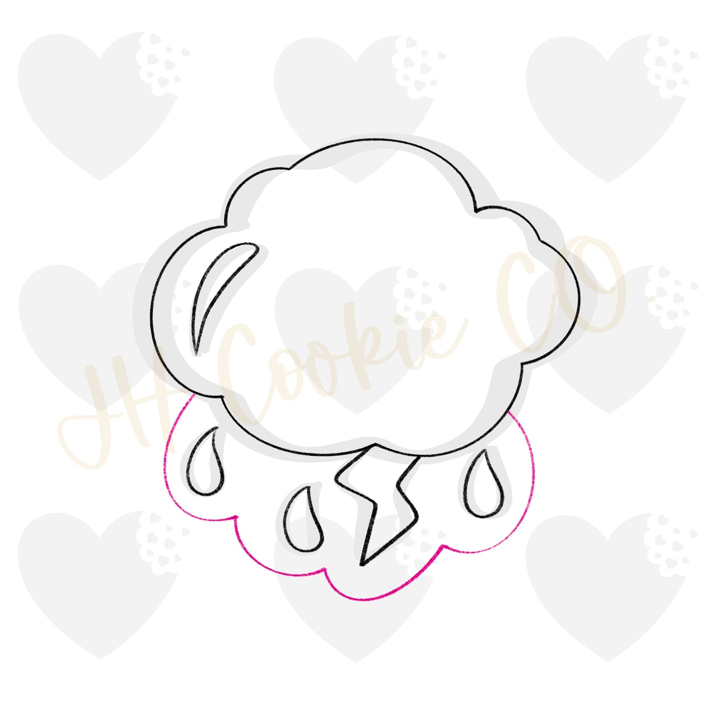 Magical Storm Cloud - Cookie Cutter