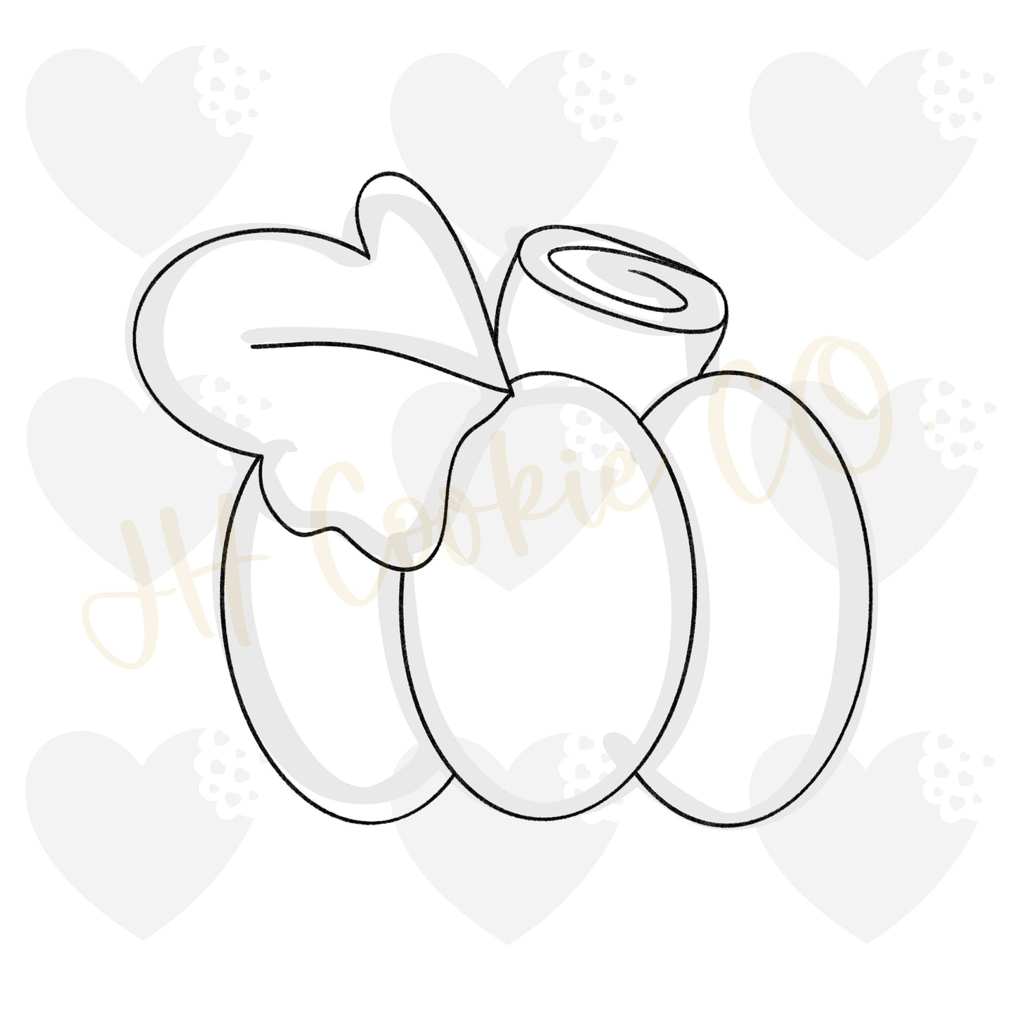 Leaf Plaque Pumpkin (2019) - Cookie Cutter