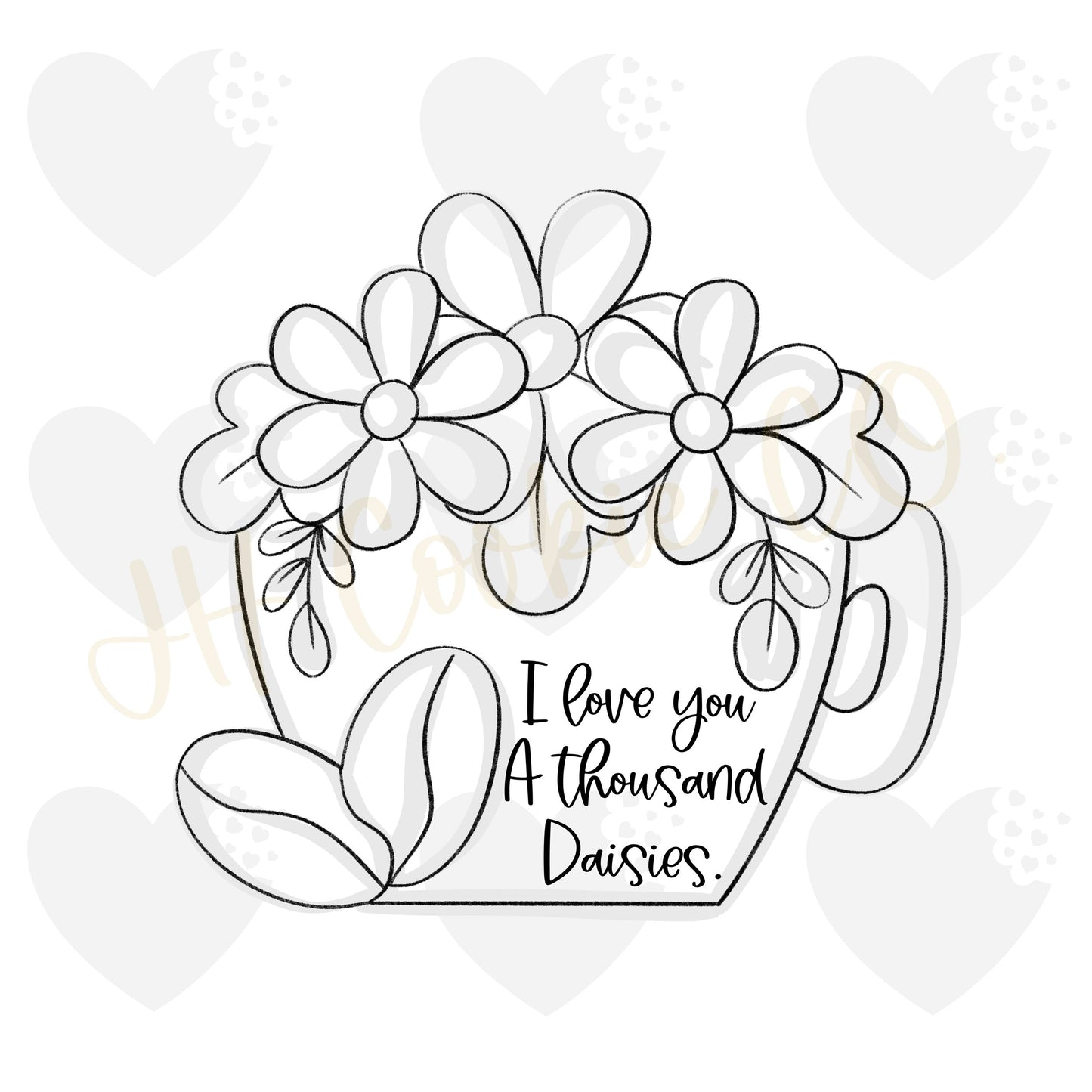 Coffee Daisy Mug - Cookie Cutter