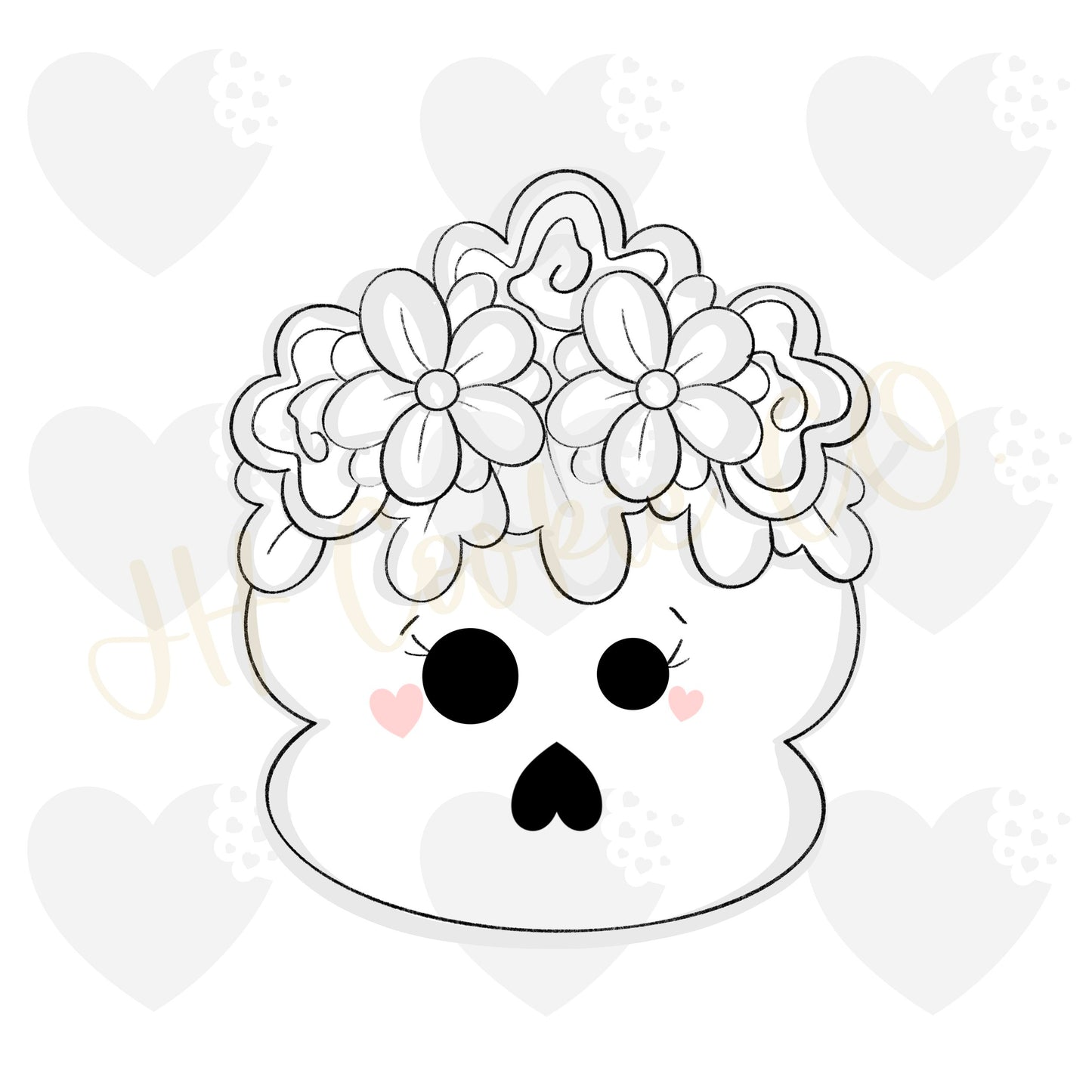 Girl Skull - Cookie Cutter