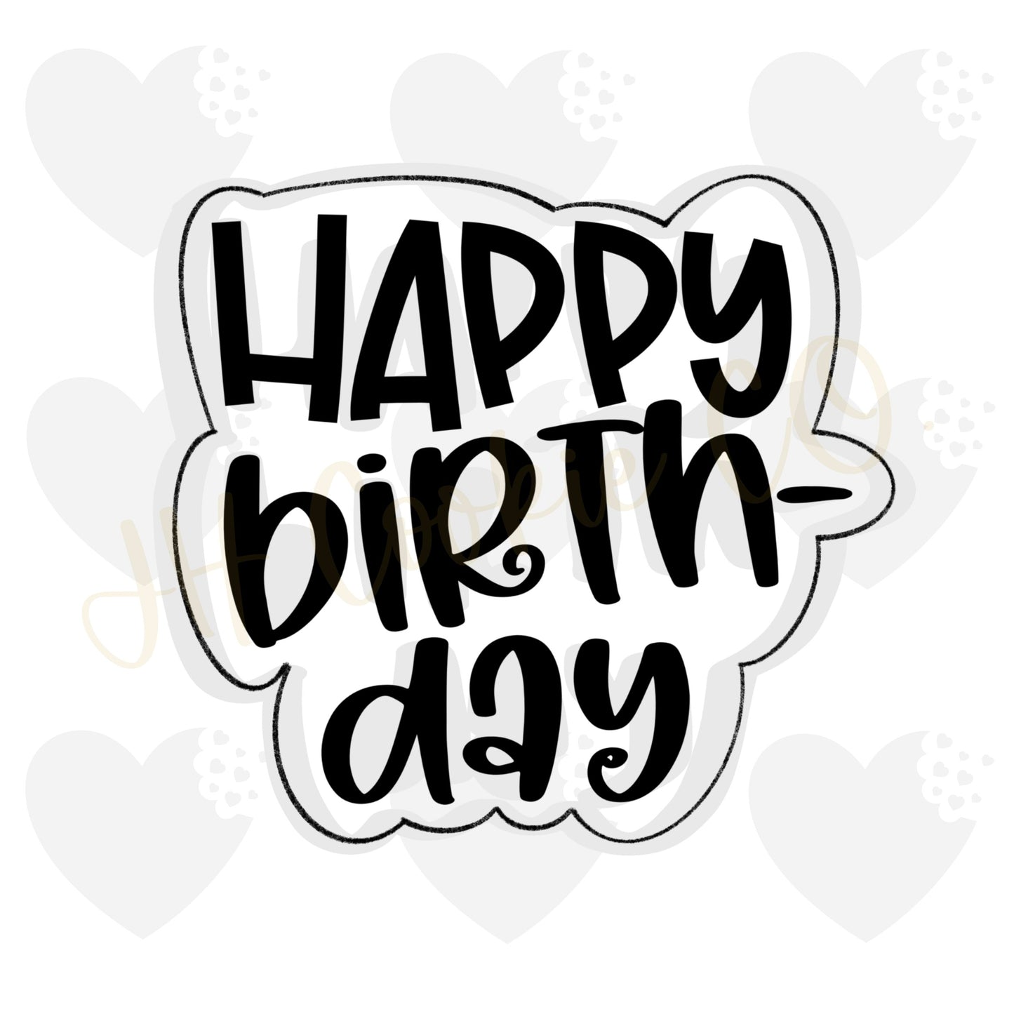 Happy Birthday Plaque 2022 - Cookie Cutter