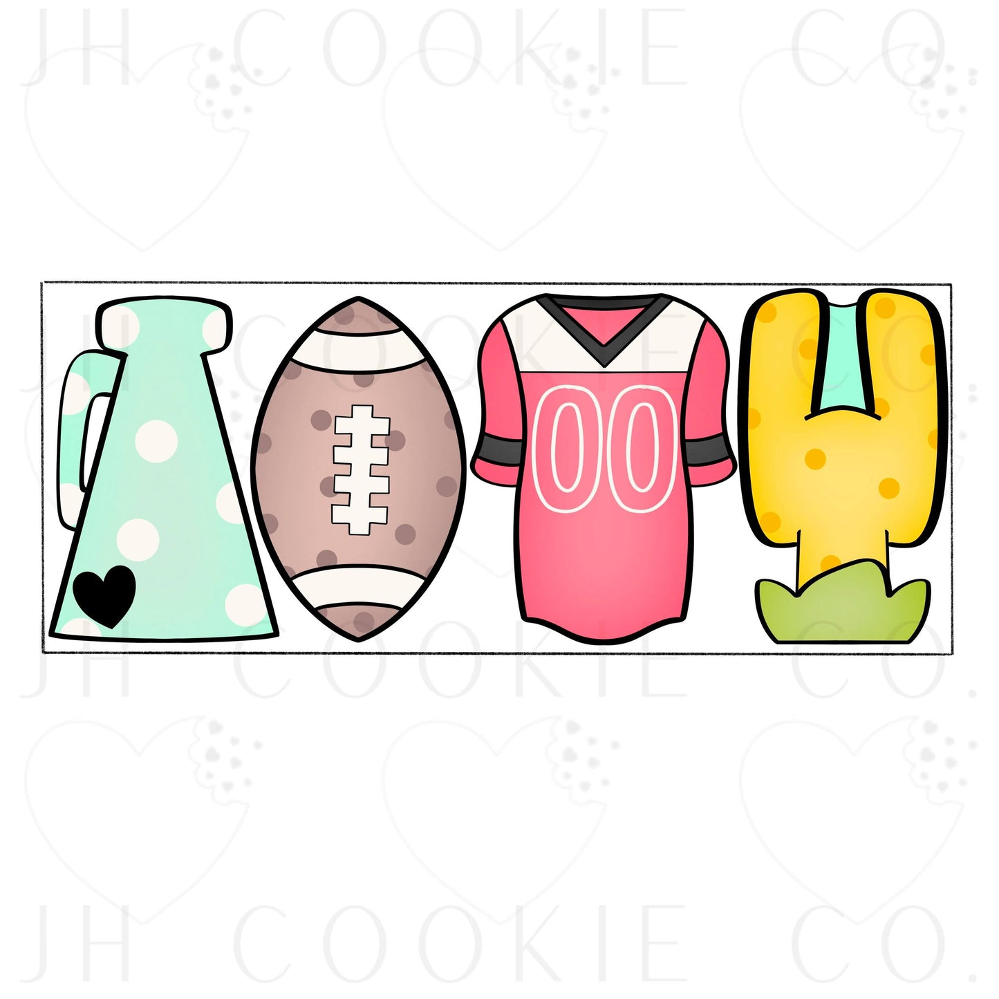 Football Stick Set - Cookie Cutter