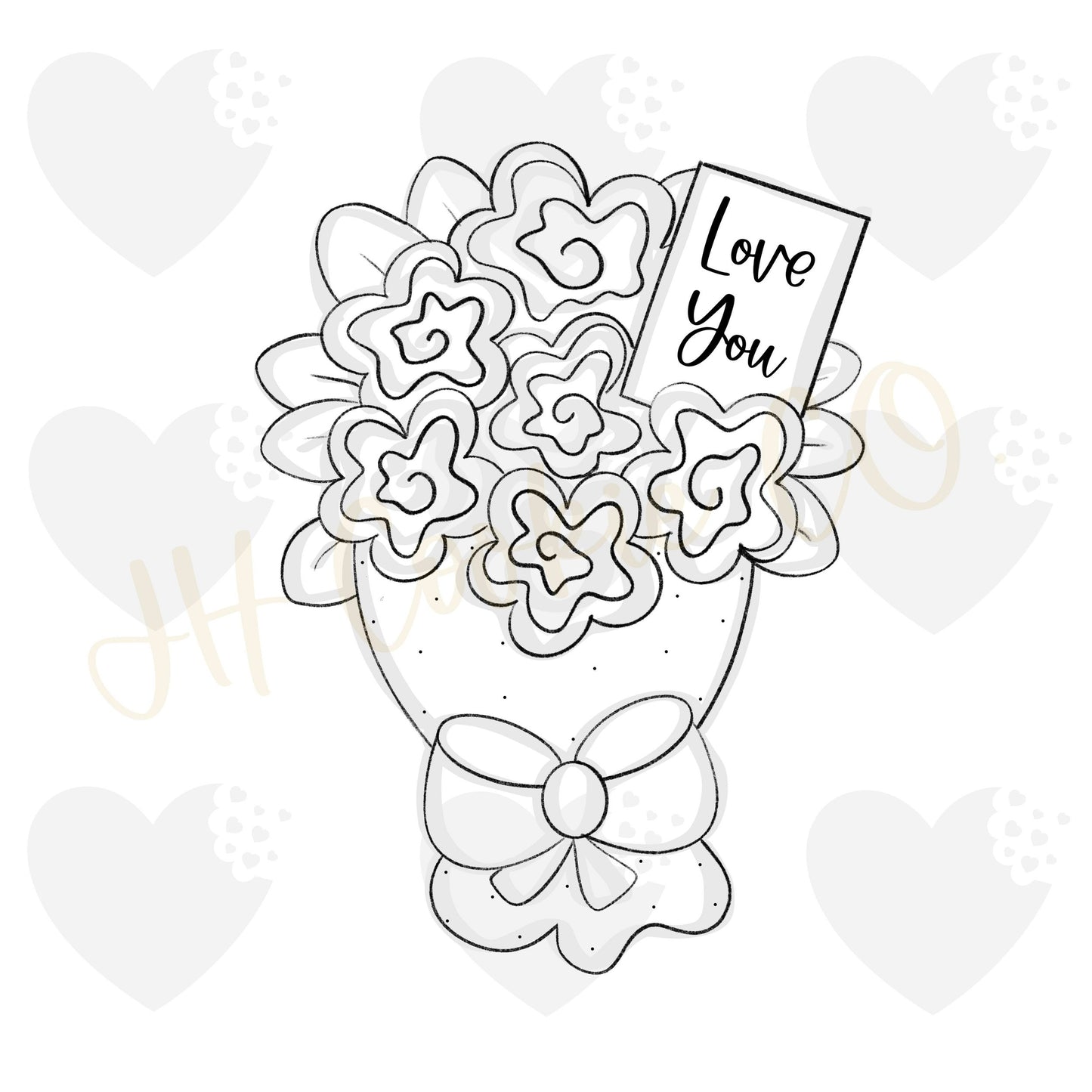 Flower Bouquet - Cookie Cutter