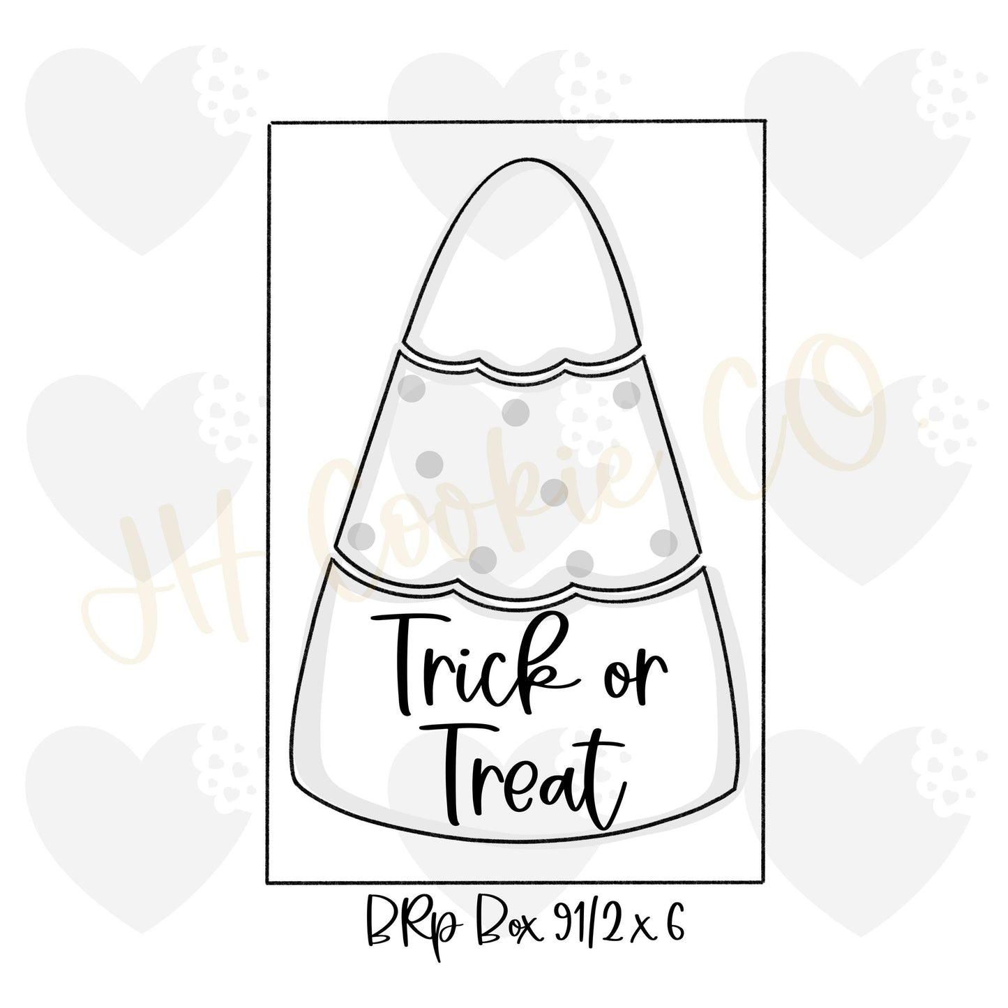 Scallop Candy Corn Stack - Cookie Cutter