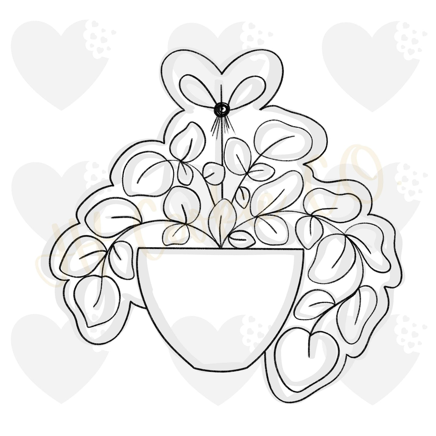 Golden Pothos Plant - Cookie Cutter