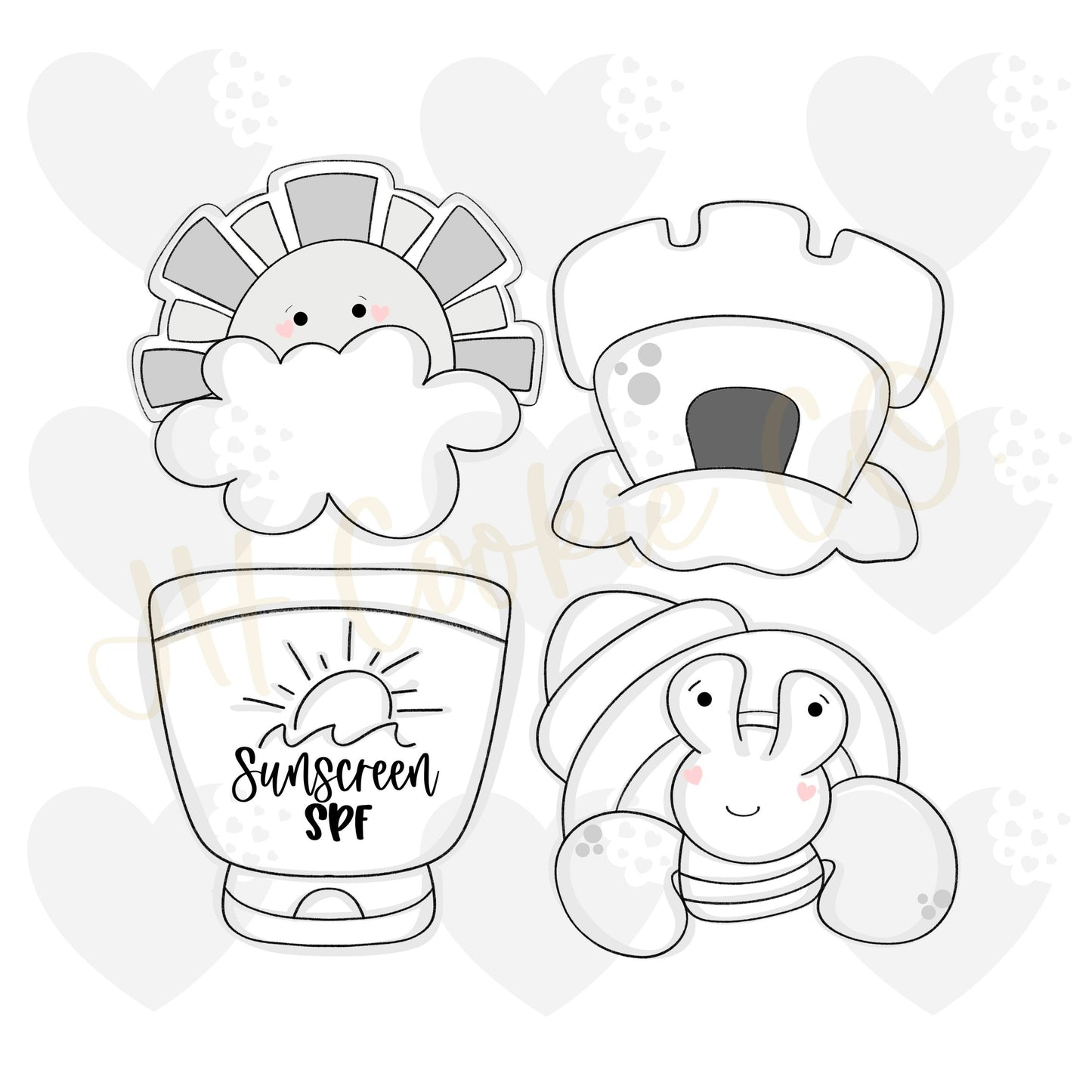 Beach 2 Minis - Cookie Cutters