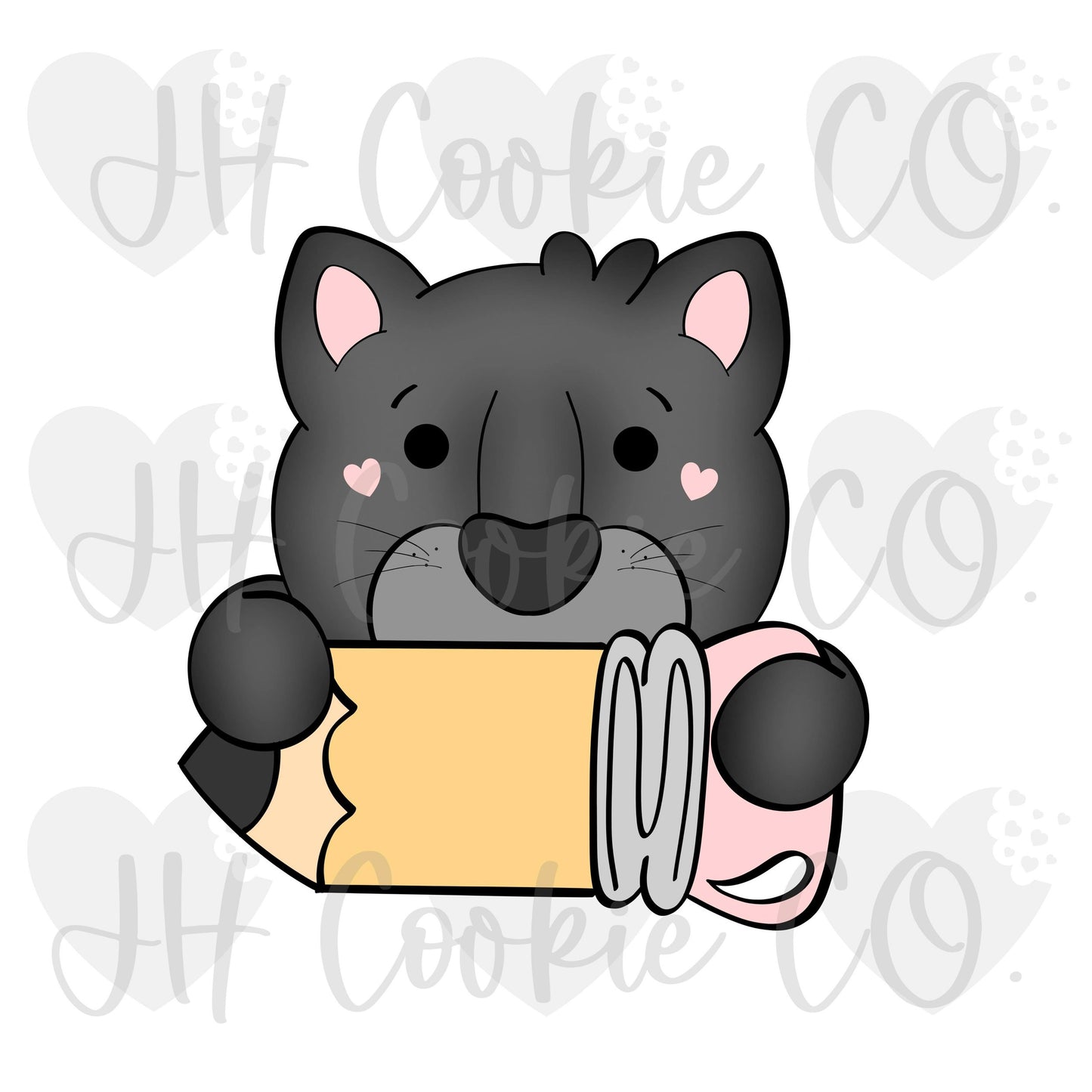 Cougar/Panther Pencil Plaque (2022) - Cookie Cutter