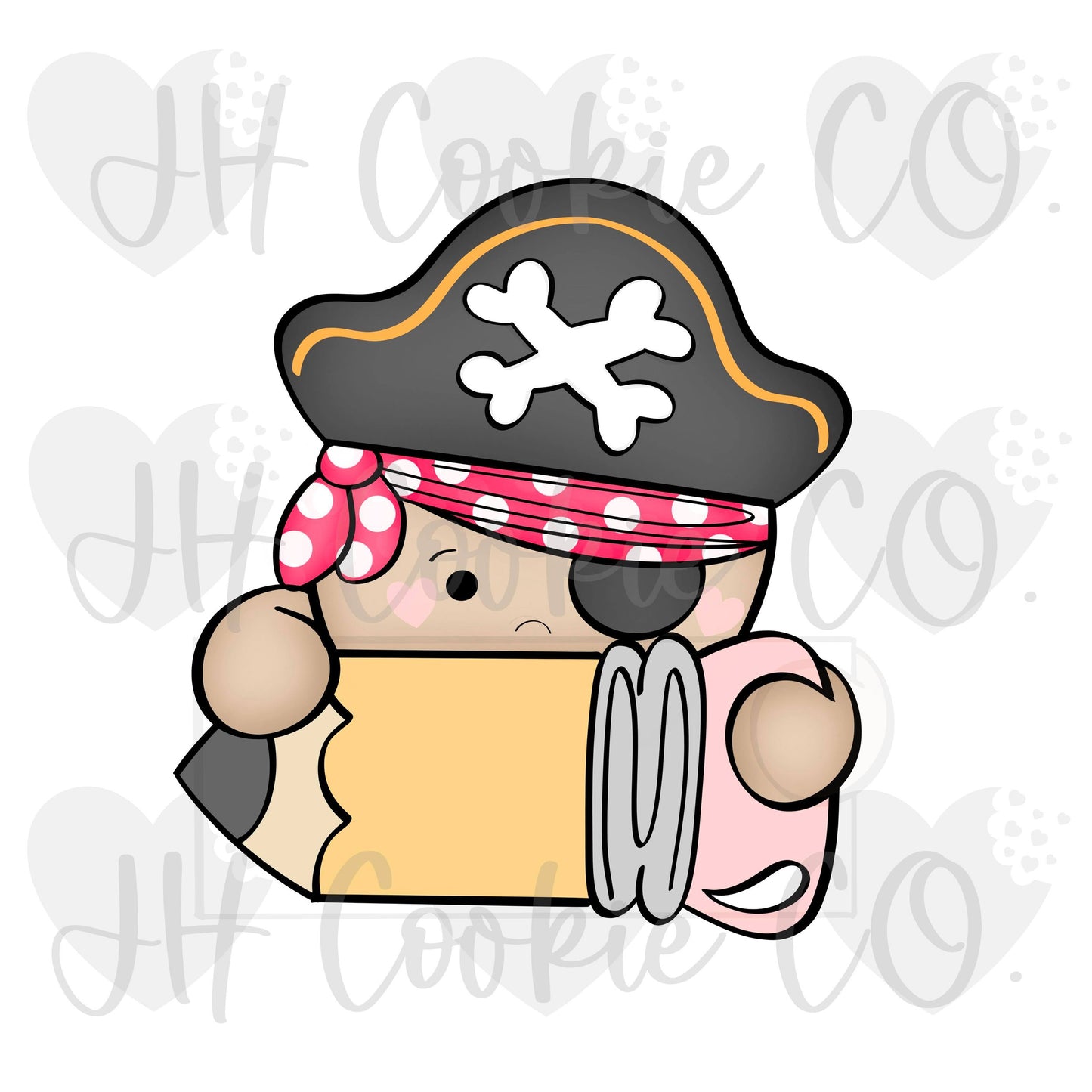 Pirate Boy Pencil Plaque (2022) - Cookie Cutter