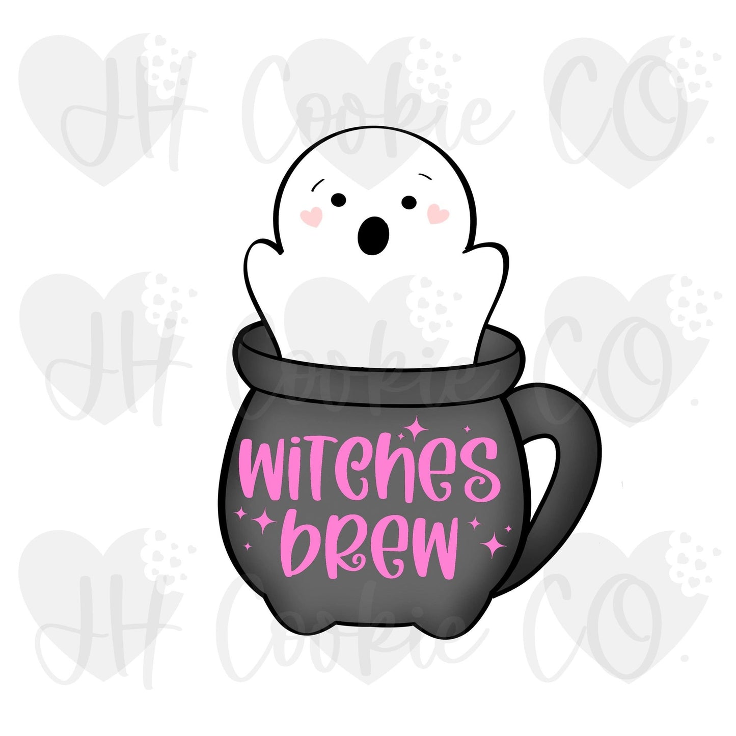 Ghost Cauldron Mug - Cookie Cutter