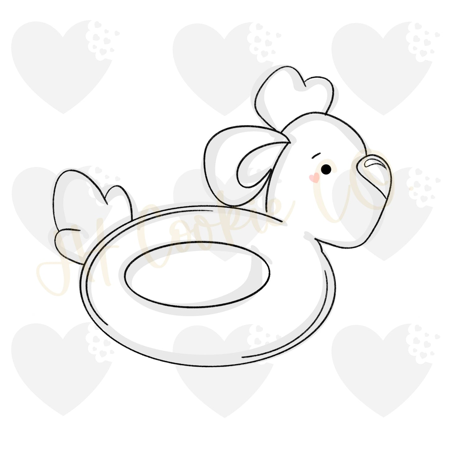 Reindeer Pool Float - Cookie Cutter