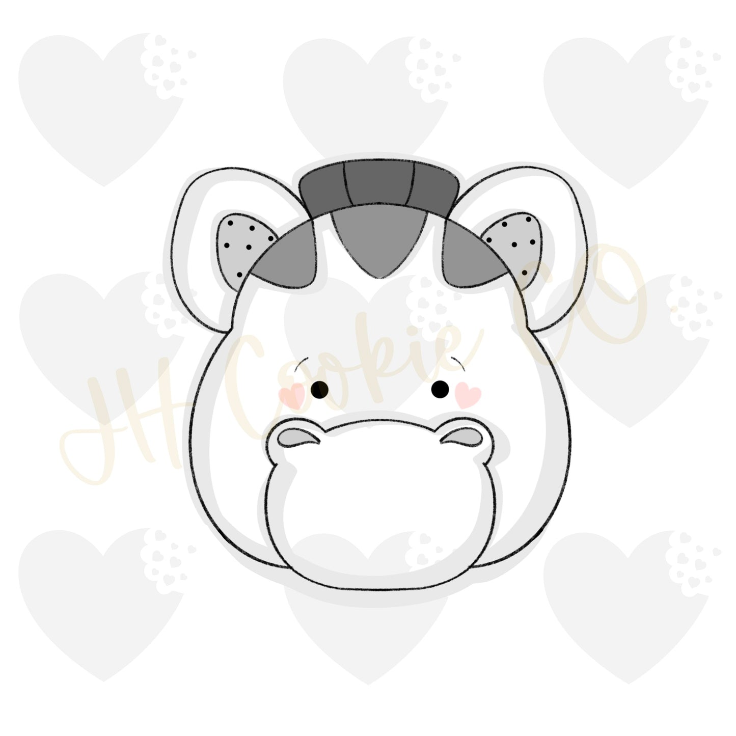 Zebra Face 2022 - Cookie Cutter