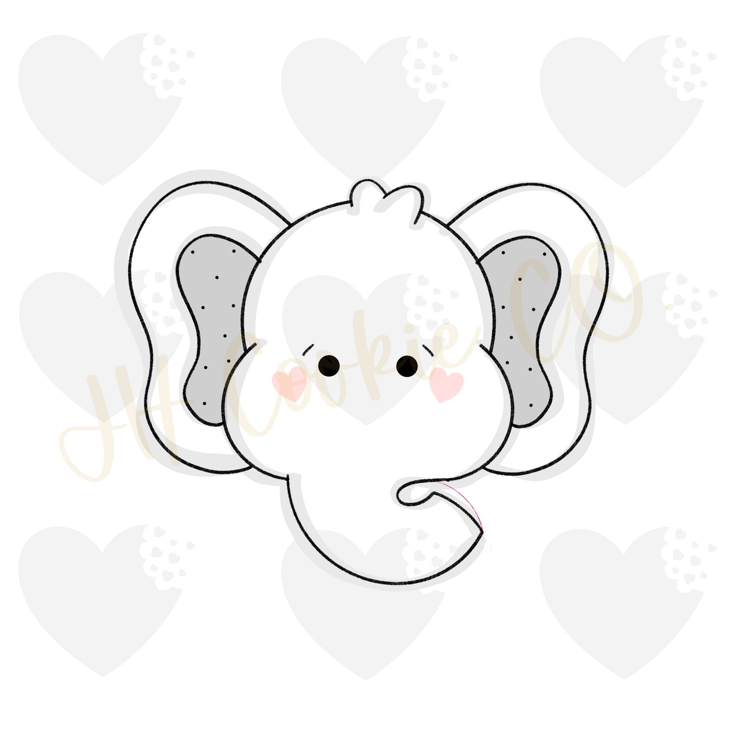 Elephant Face 2022 - Cookie Cutter