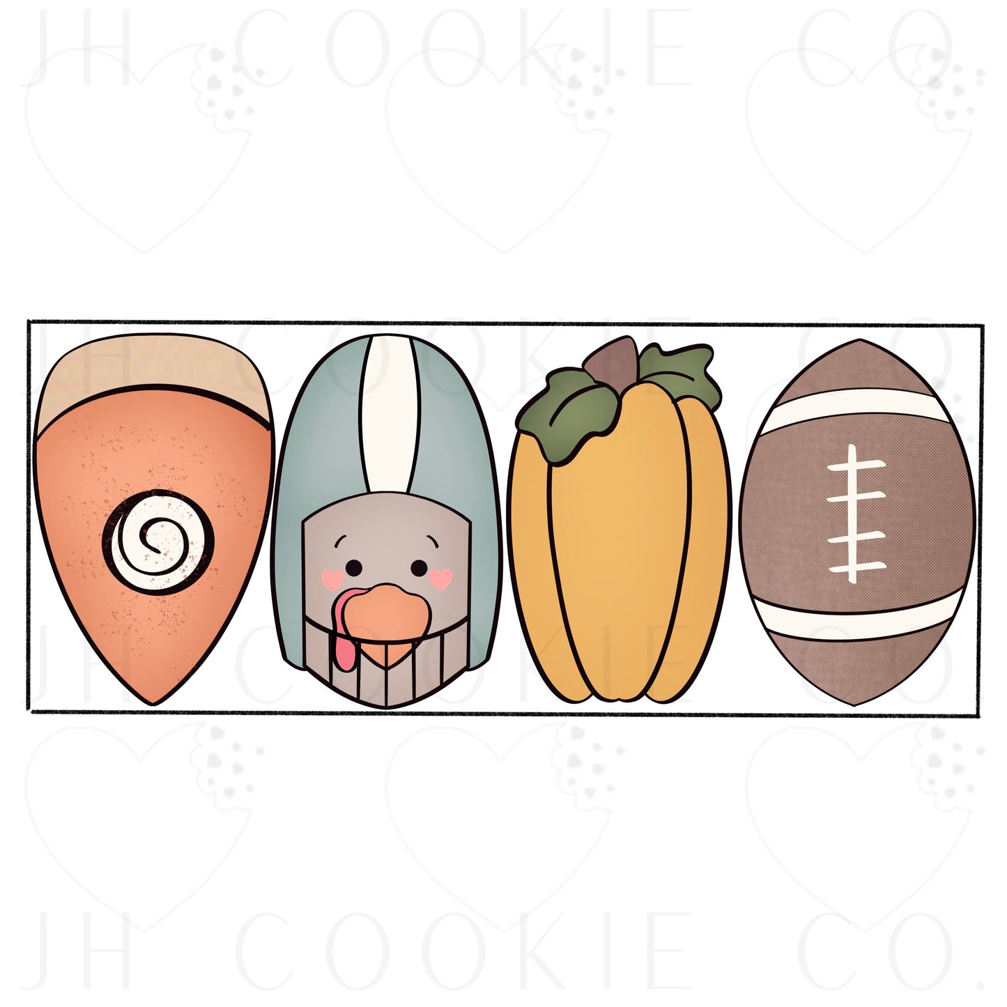 Football Turkey Stick Set - Cookie Cutter