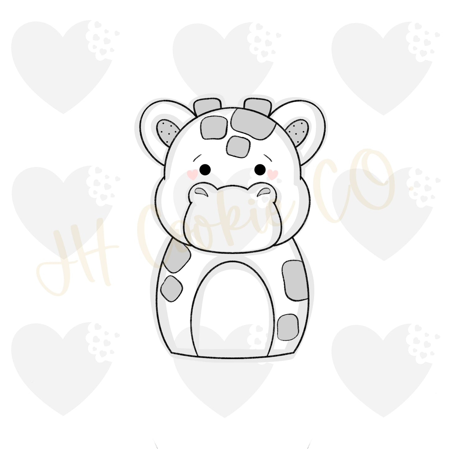 Giraffe Cutie - Cookie Cutter
