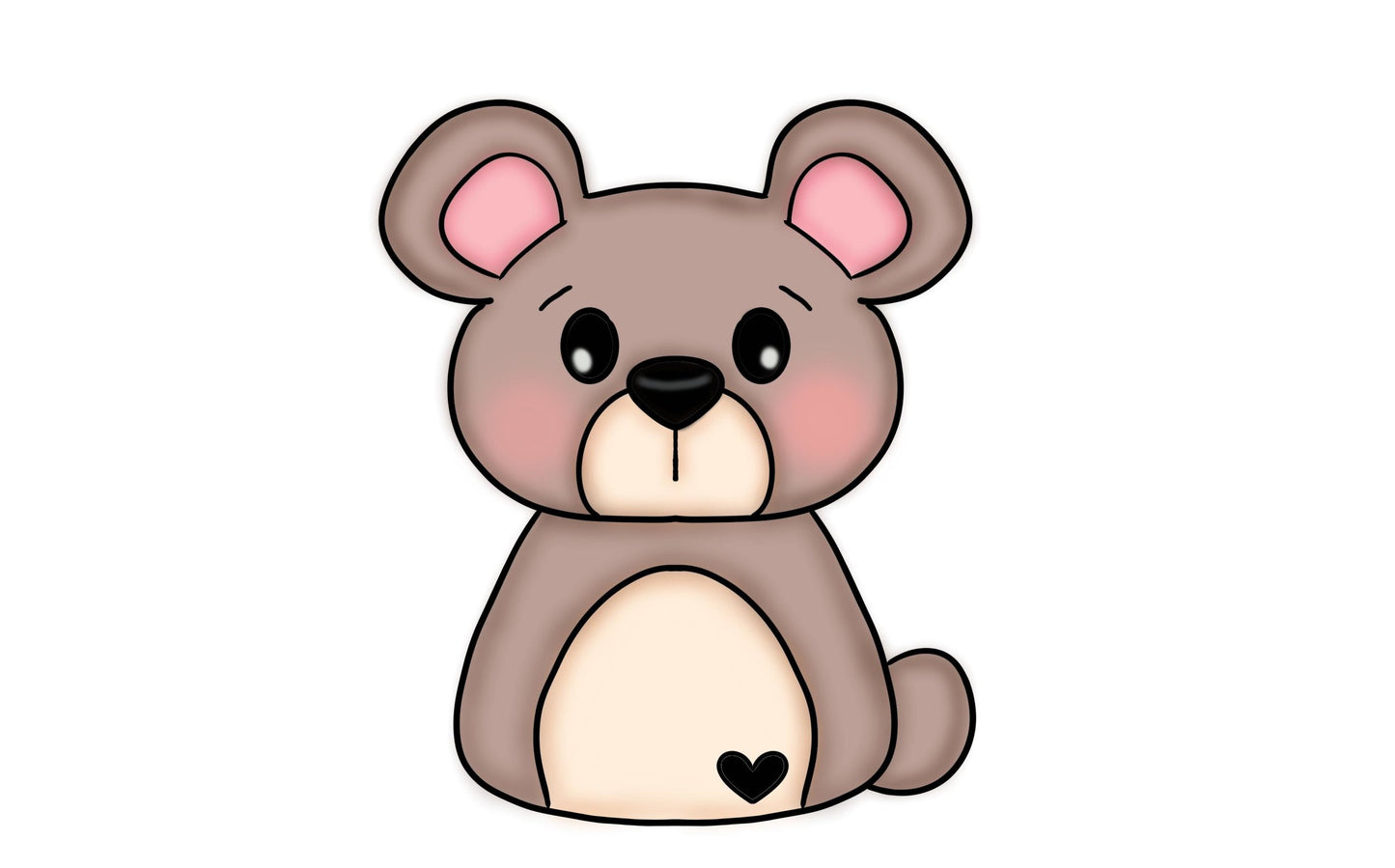 Aspen bear cookie cutter