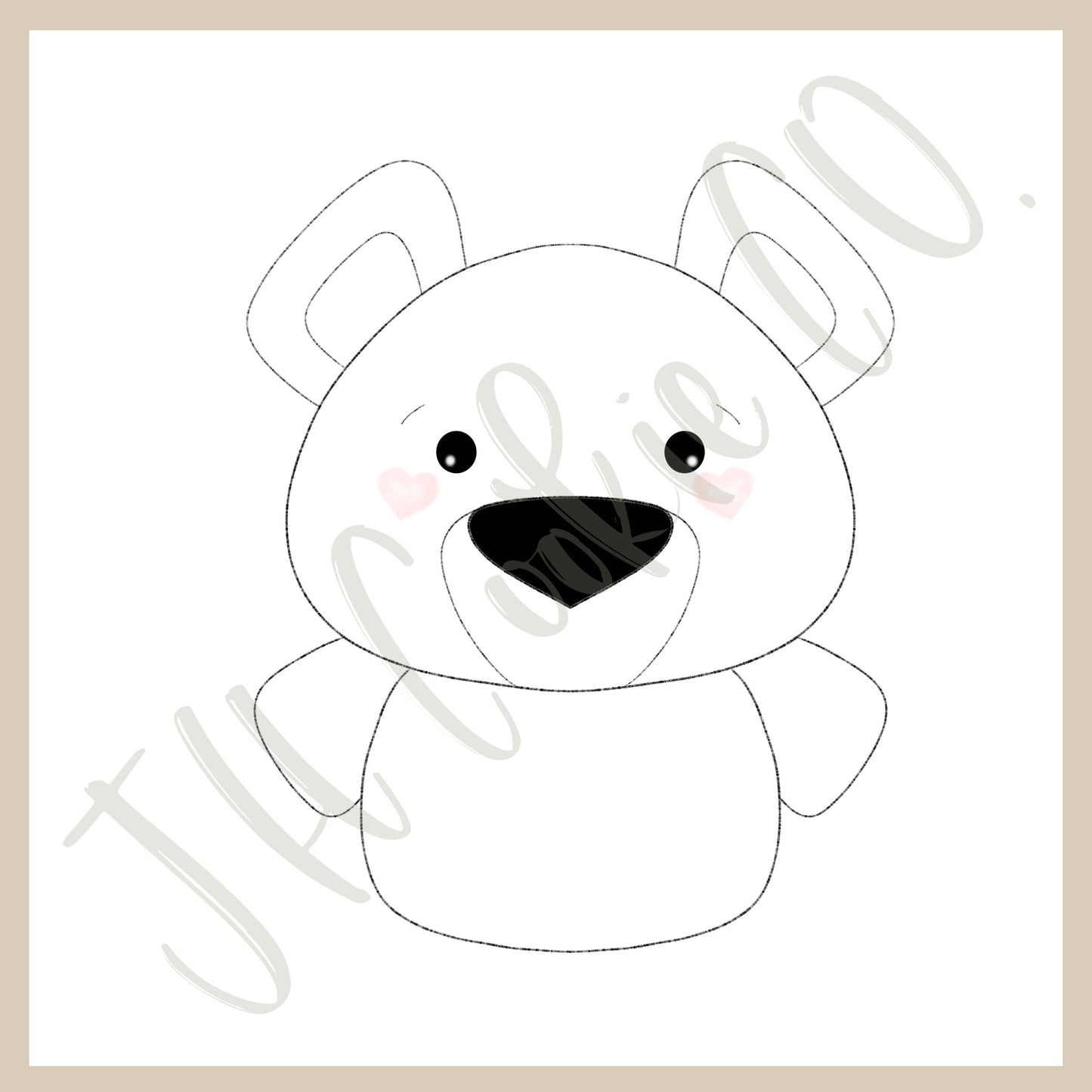 Black Bear Cutie - Cookie Cutter
