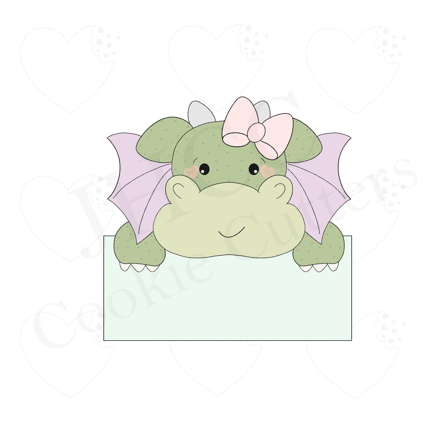 Dragon Girl Plaque - Cookie Cutter