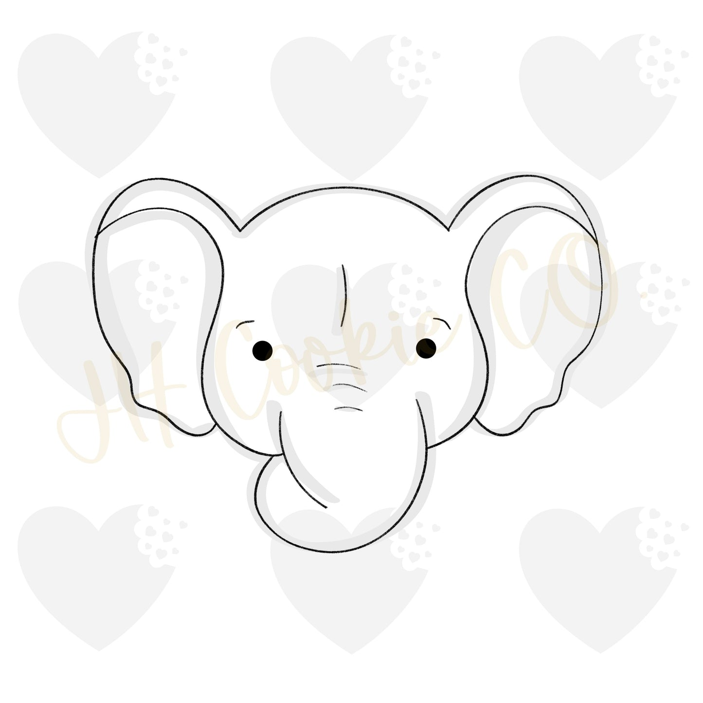 Daisy Elephant - Cookie Cutter