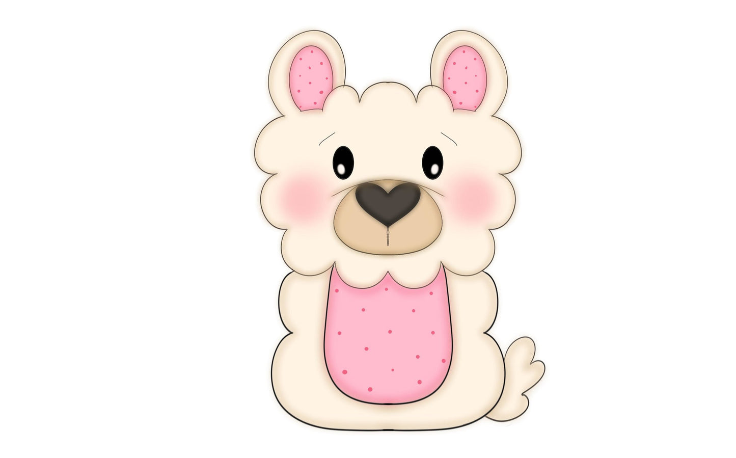 ellie llama cookie cutter