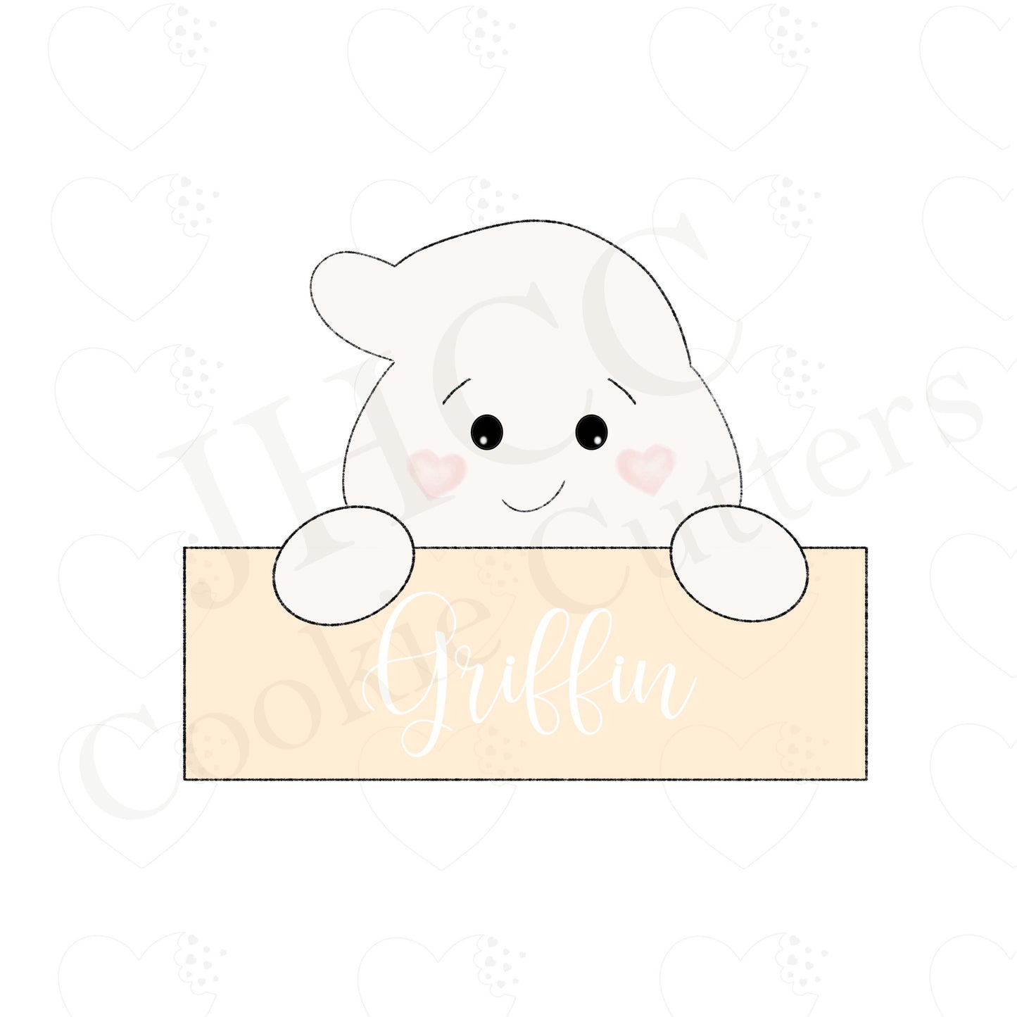 Ghost Plaque - Cookie Cutter