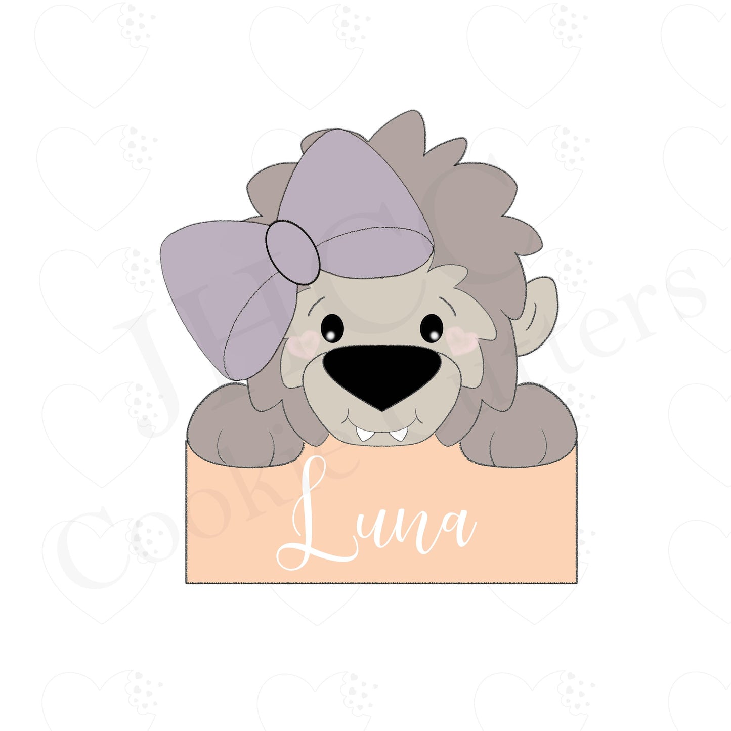 Girl Werewolf Plaque - Cookie Cutter