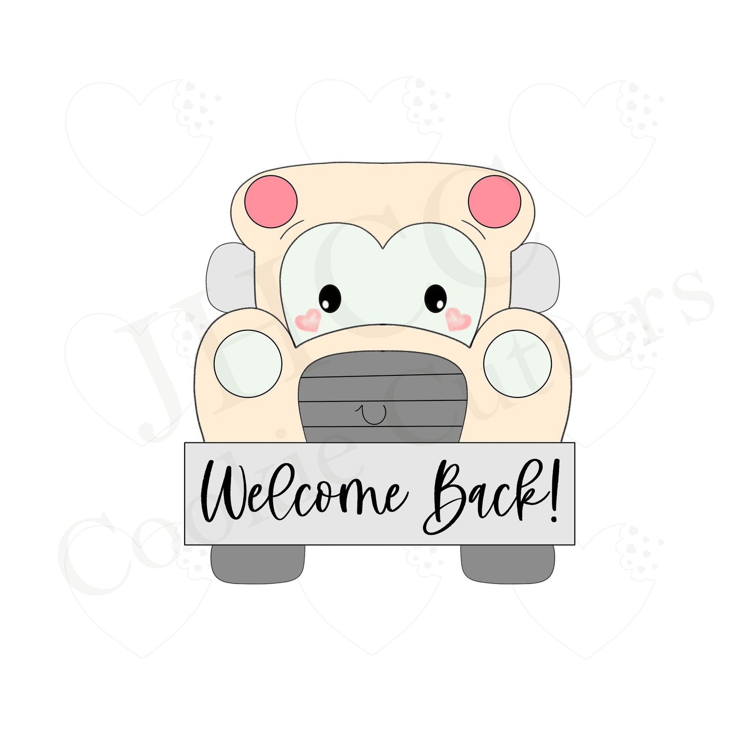 School Bus Plaque - Cookie Cutter