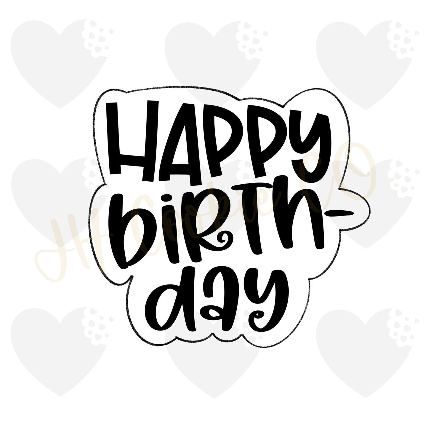 Happy Birthday - Stencil