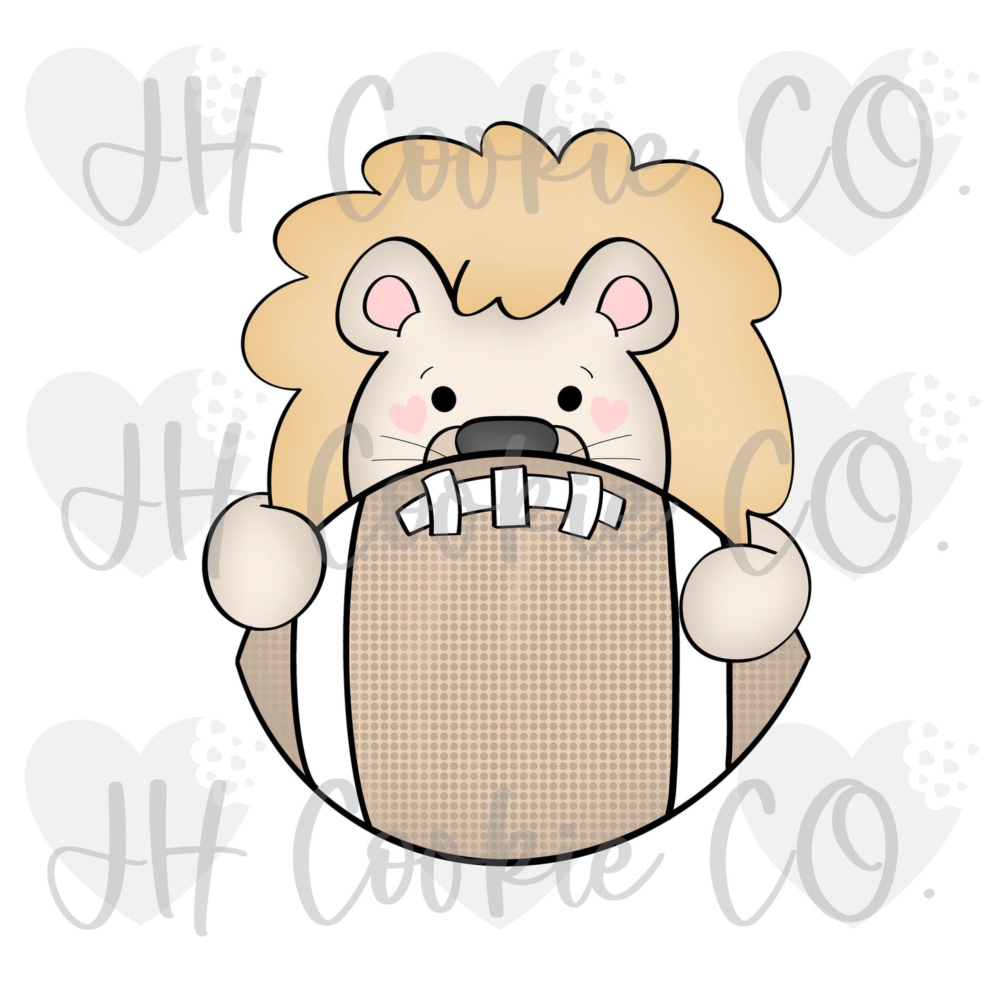 Lion Football Plaque (2022) - Cookie Cutter