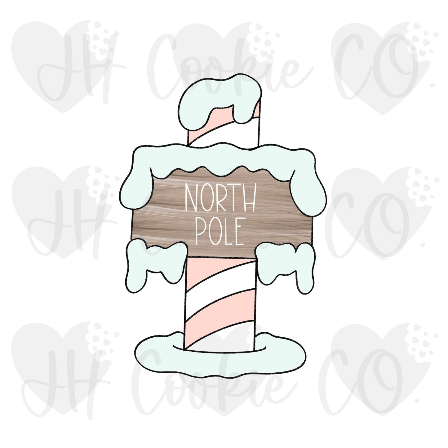North Pole Sign - Cookie Cutter