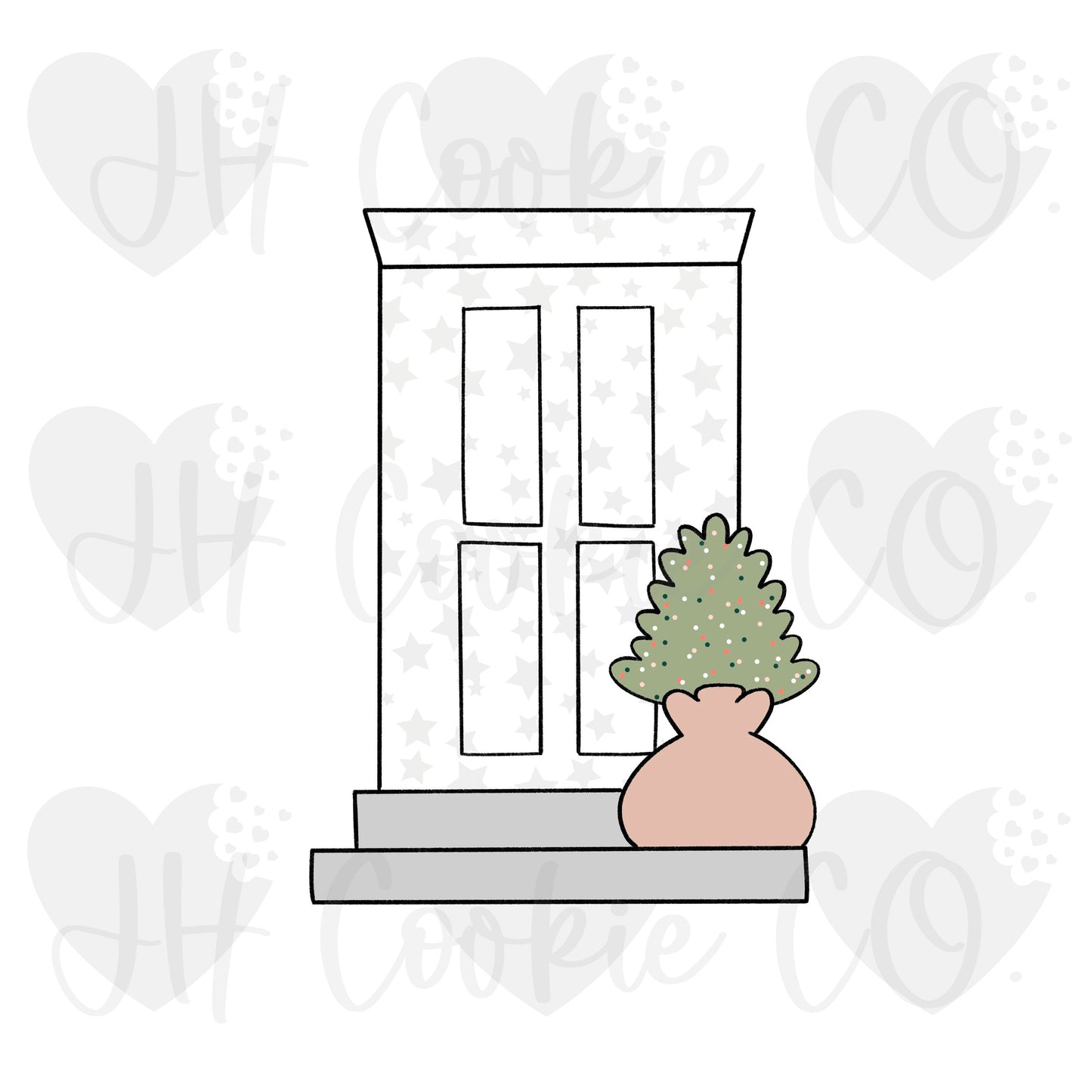 Debbie Christmas Door - Cookie Cutter