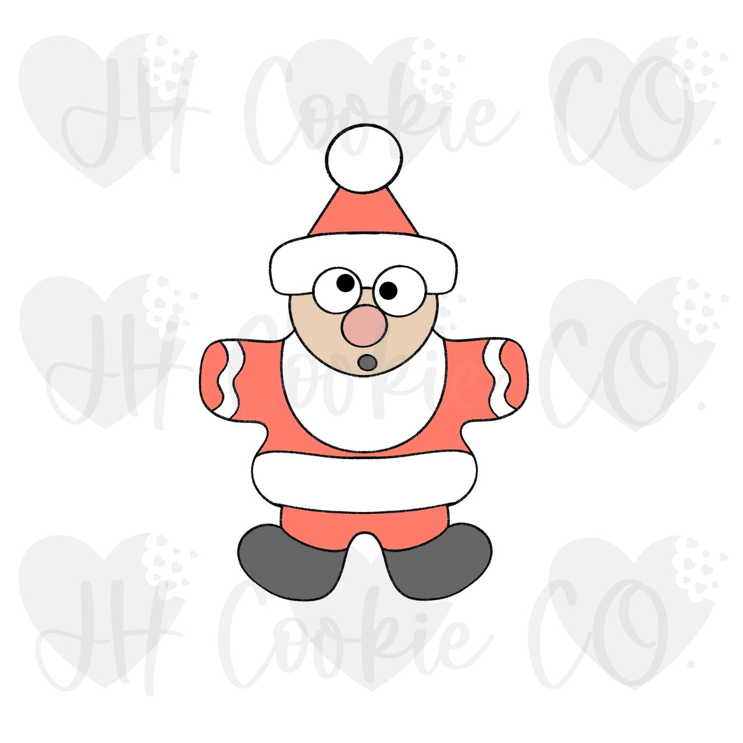 Santa Cookie - Cookie Cutter