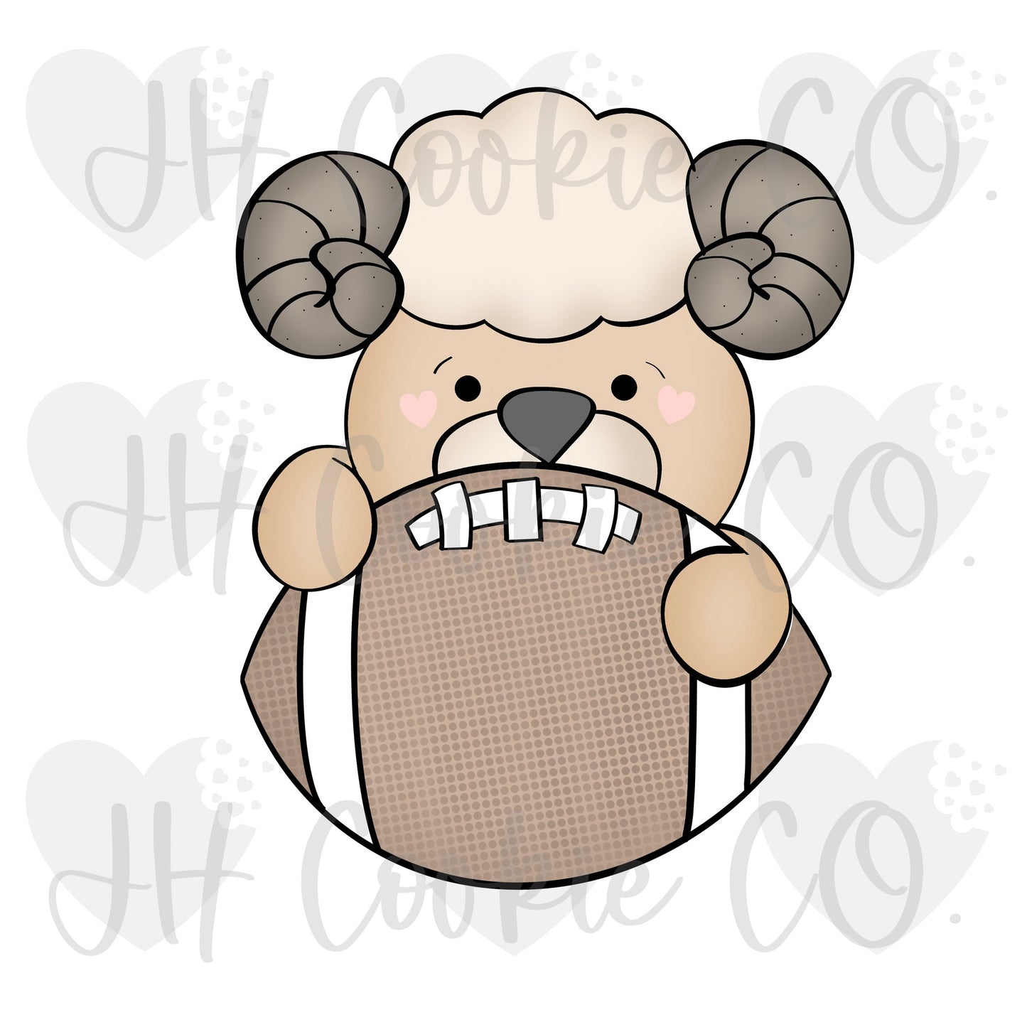 Ram Football Plaque (2022) - Cookie Cutter