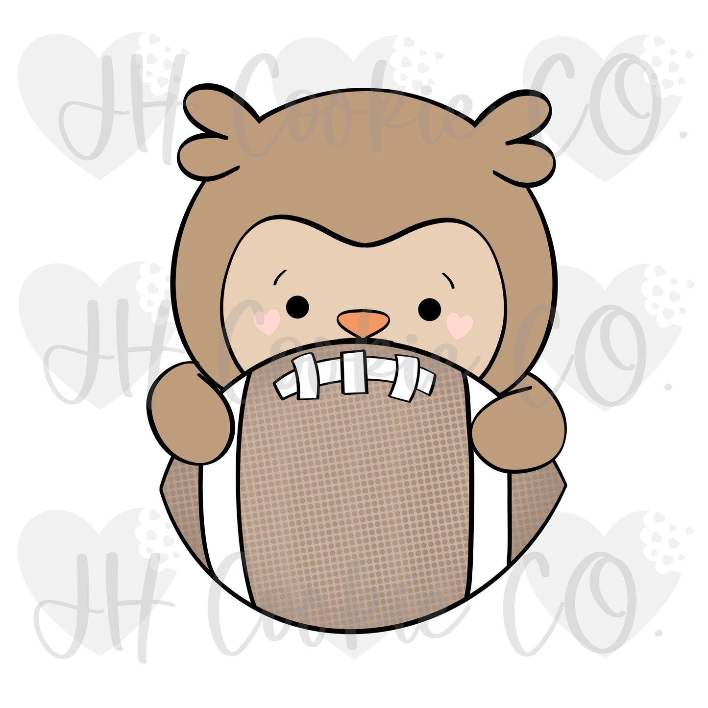 Owl Football Plaque (2022) - Cookie Cutter