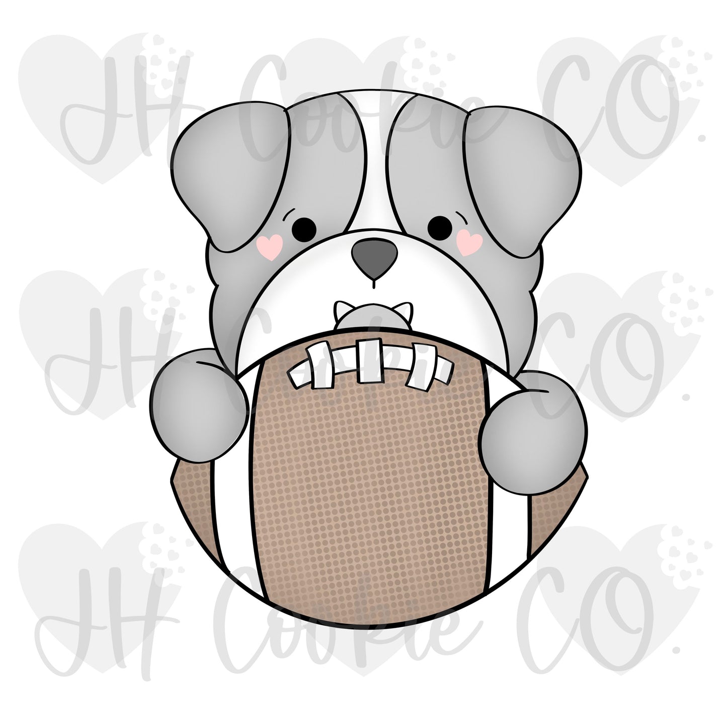 Bulldog Football Plaque (2022) - Cookie Cutter