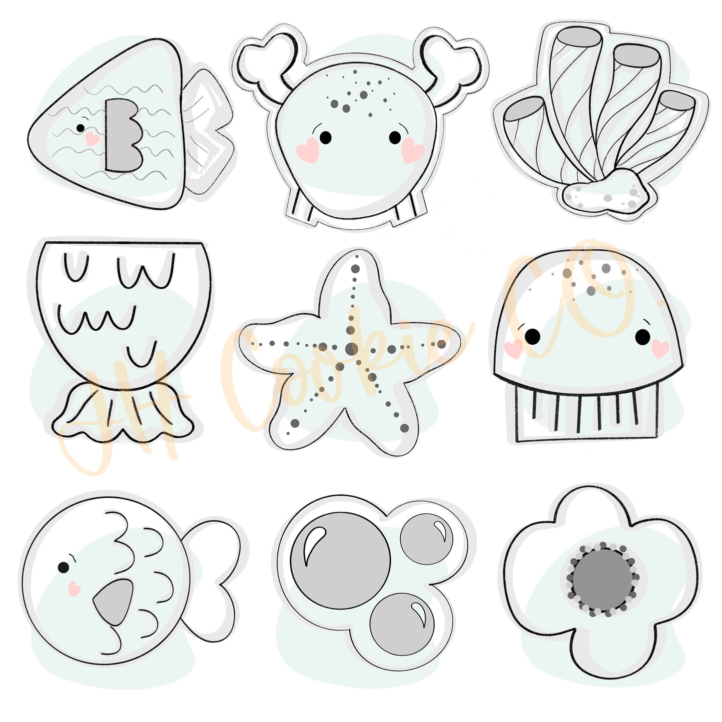 Modern Mermaid Collection - Cookie Cutter