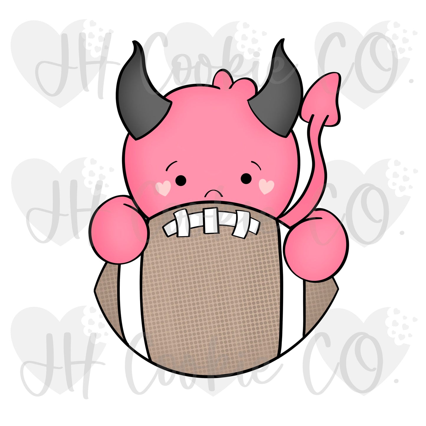 Red Devil Football Plaque (2022) - Cookie Cutter