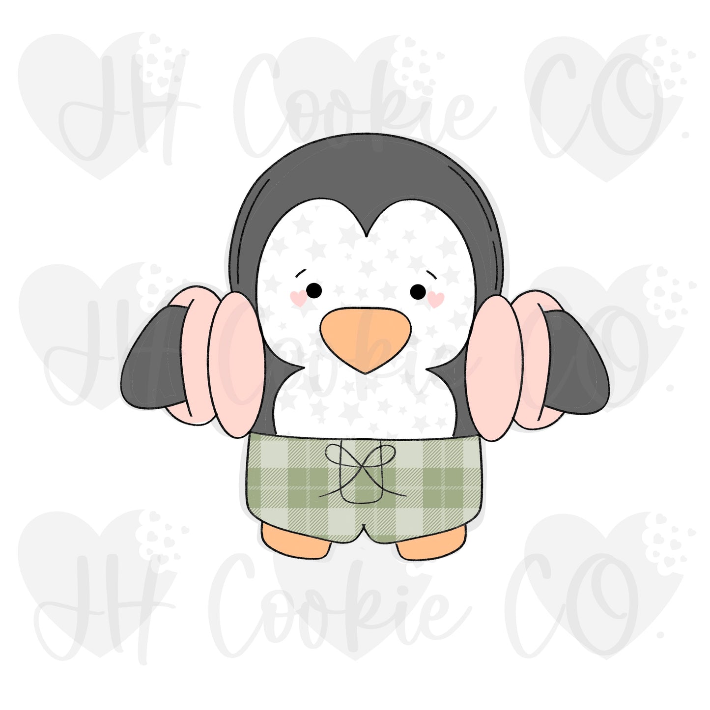 Pool Time Penguin - Cookie Cutter