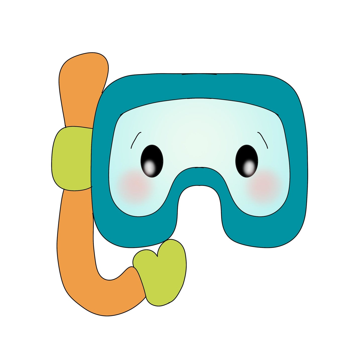 snorkel mask cookie cutter