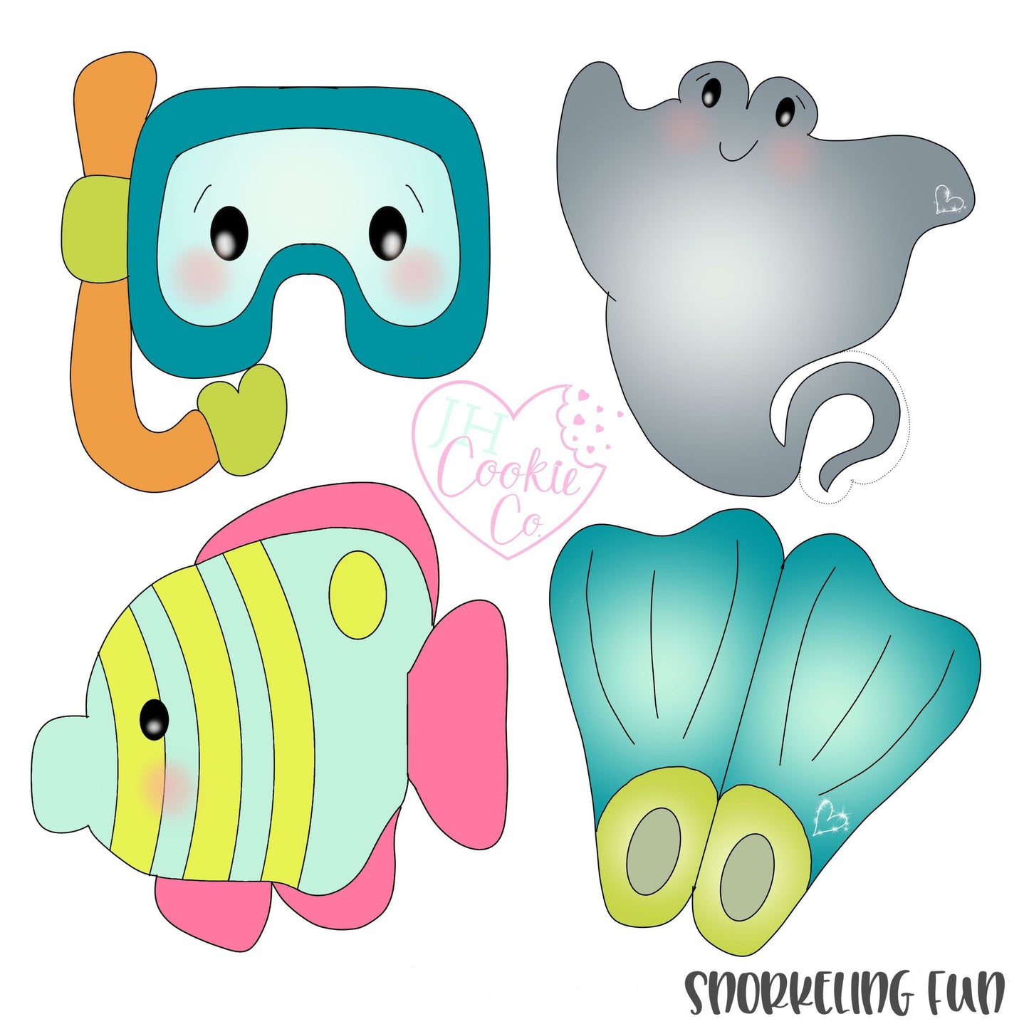 Snorkeling Fun Mini Cookie Cutter Set