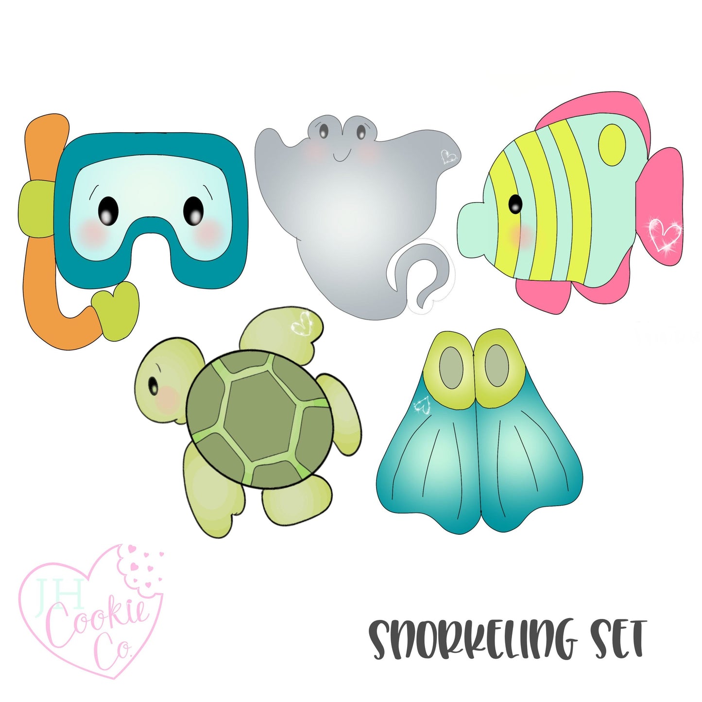 Snorkeling Cookie Cutter Set