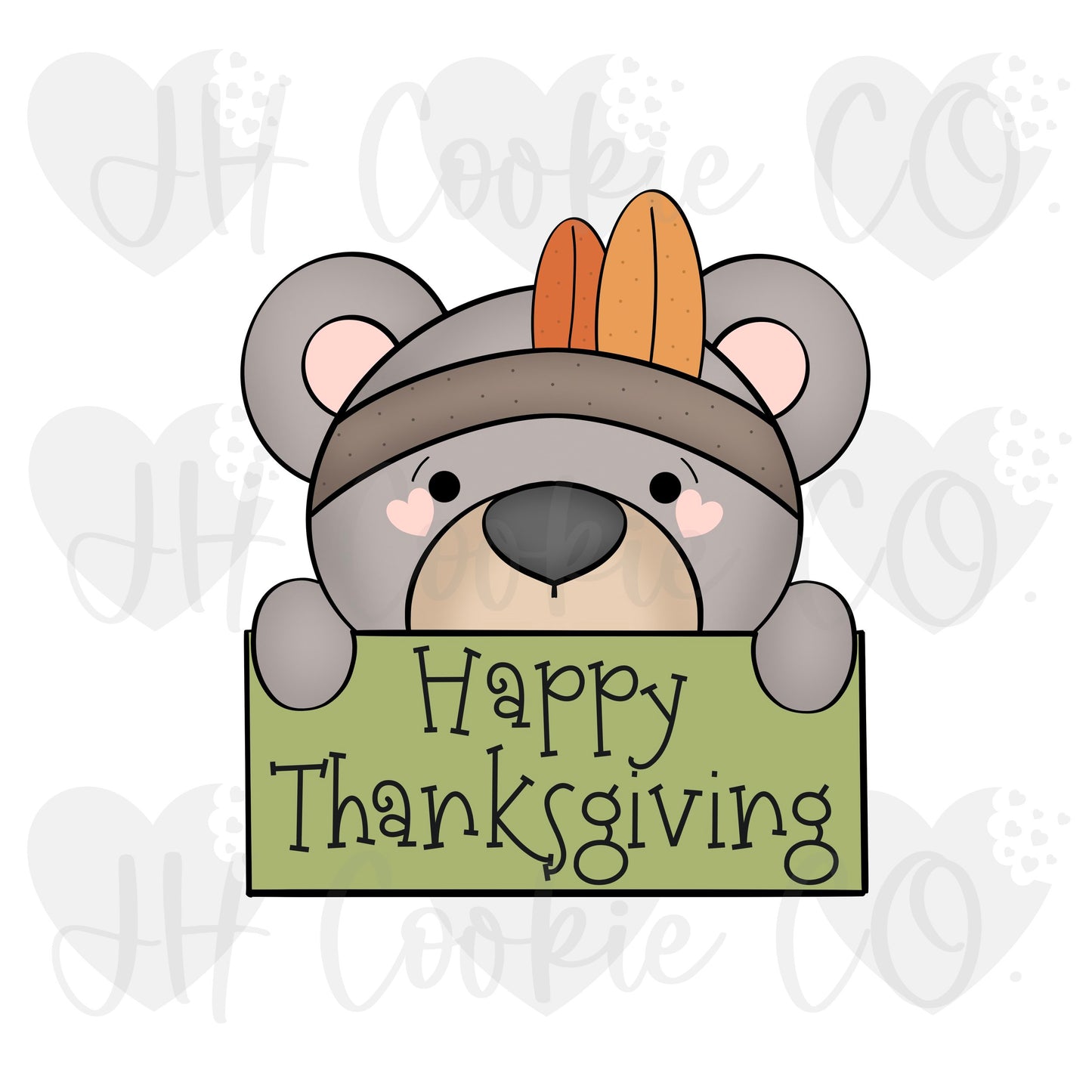 Bear Indian Plaque - Cookie Cutter