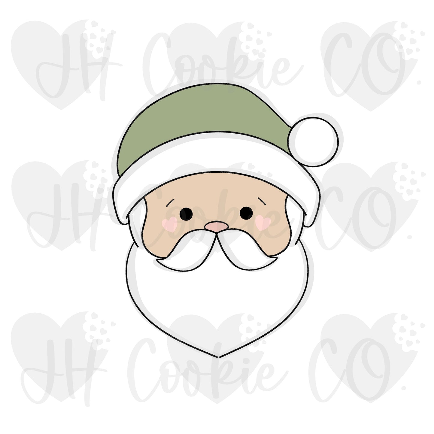 Santa Face 2020 - Cookie Cutter