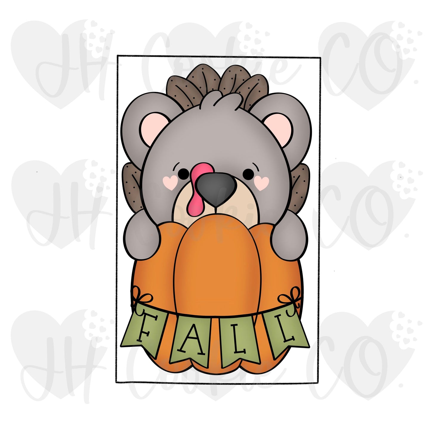 Turkey Bear Pumpkin 2 Piece Set - Cookie Cutter