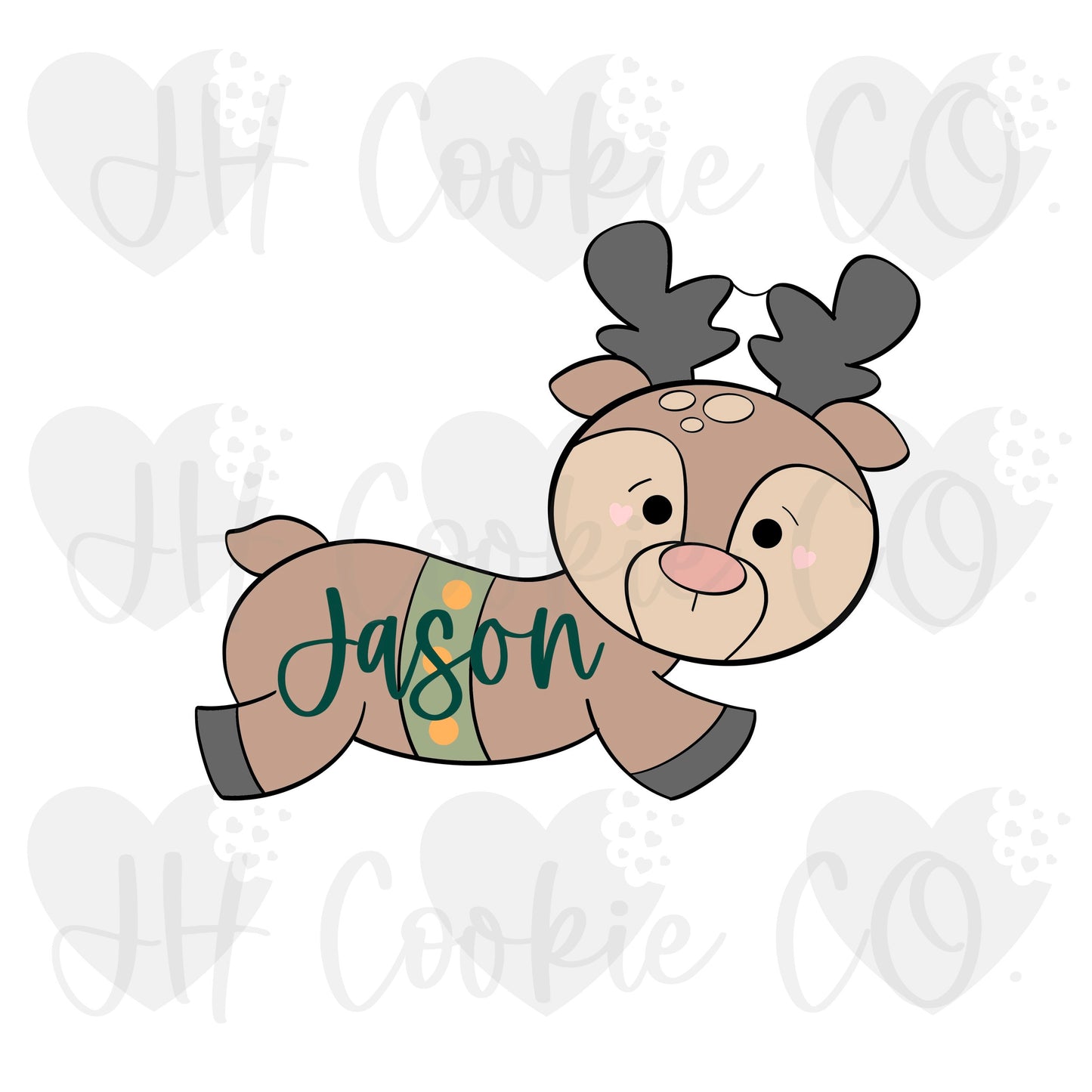 Leaping Reindeer - Cookie Cutter