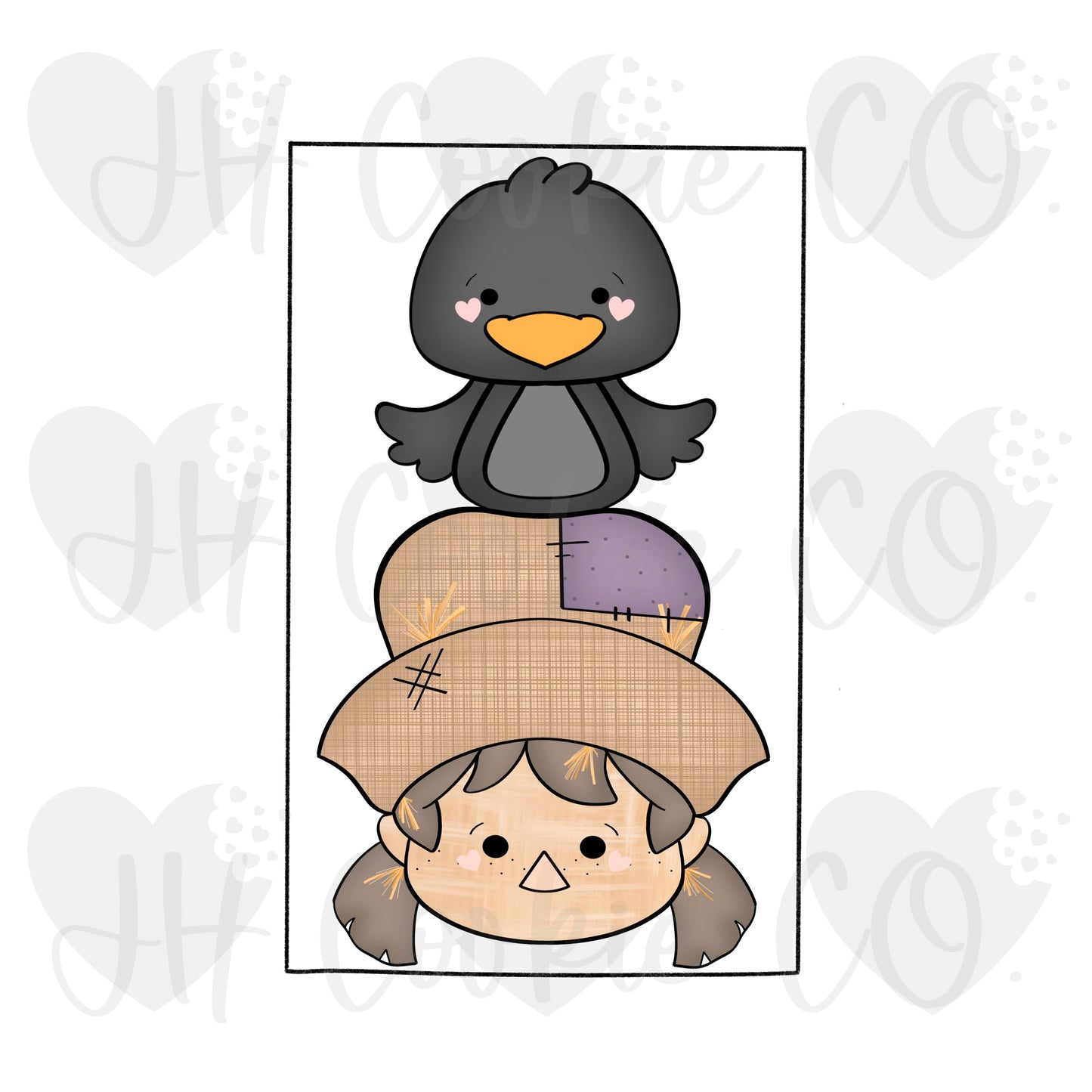 Crow and Scarecrow Girl 2 Piece Set - Cookie Cutter