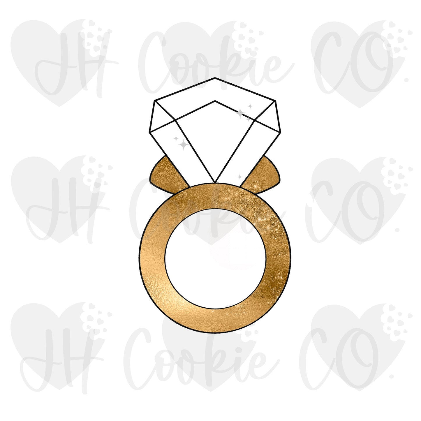 Wedding Ring - Cookie Cutter