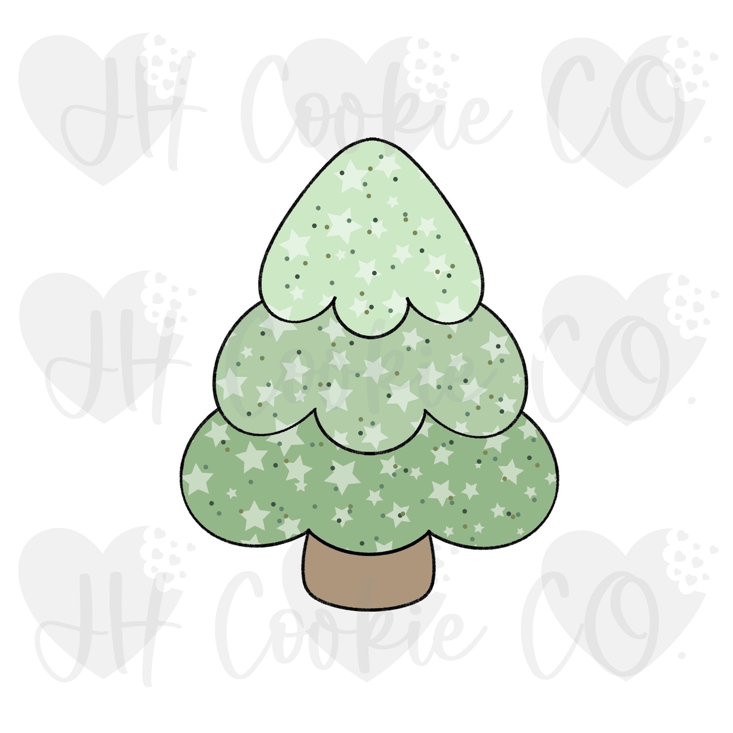 Chubby Christmas Tree - Cookie Cutter